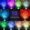 LED Projector Night Light - Night Light 2 in 1 STAR SKY SKY with Bluetooth Music Speaker, Sound Sensor, Pilot, 360P