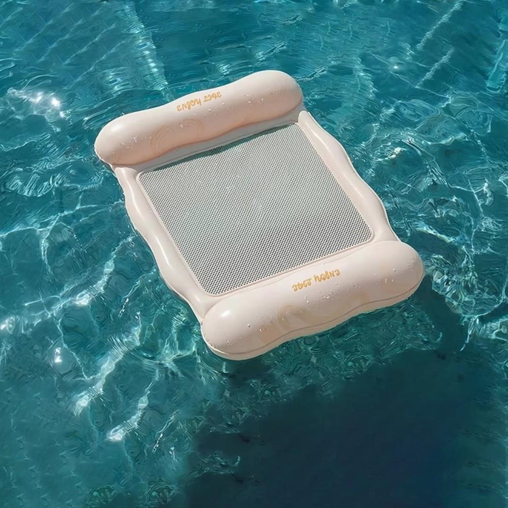 Mesh Seat Pool Float Floating Raft Pool Lounger Float Durable Adults Swimming Float Bed