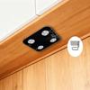 Wandmontierter Gewichtswaagen-Aufbewahrungshalter Spurloser selbstklebender Halter Platzsparend Universal-Organizer für Badezimmer Heim-Fitnessstudio
