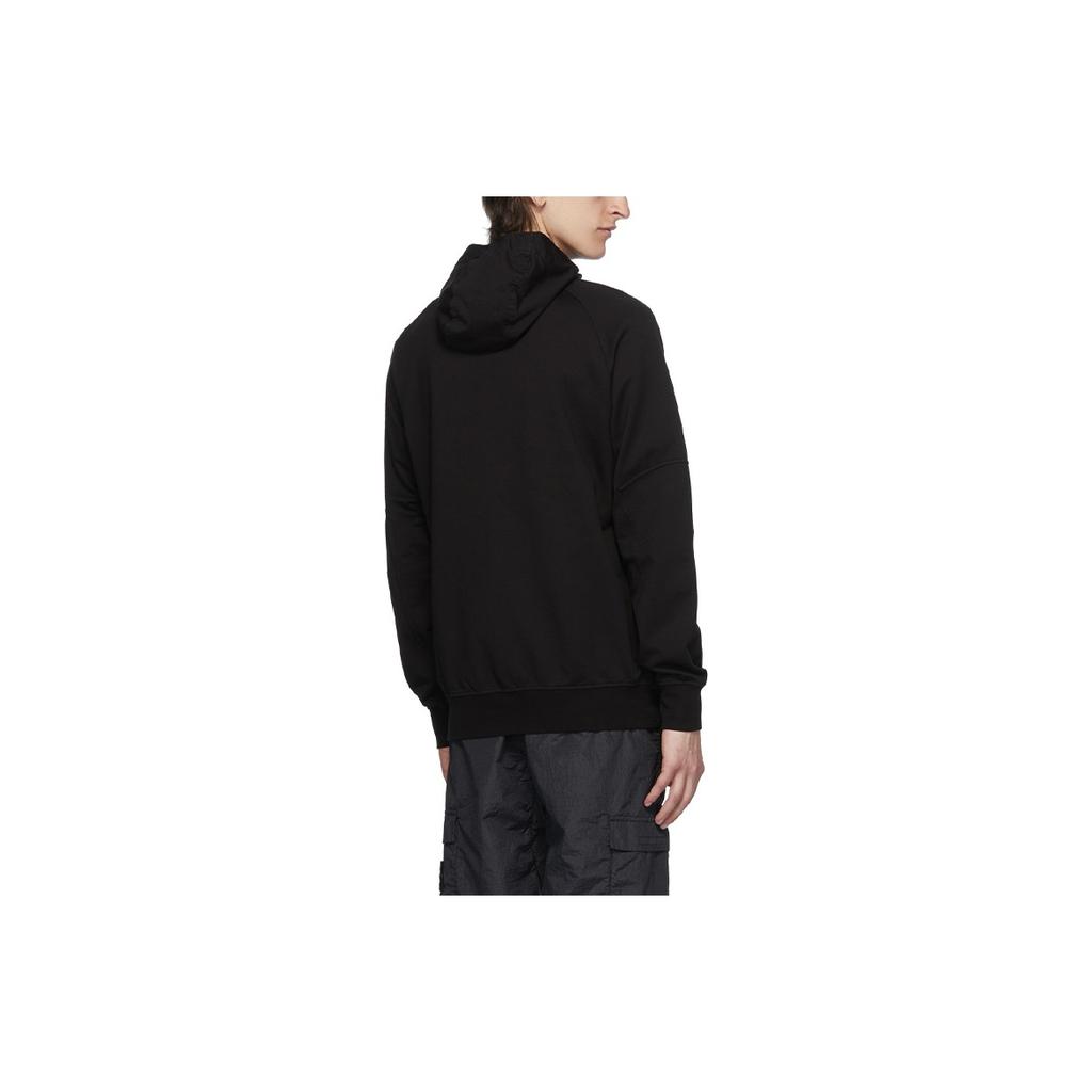 STONE ISLAND Ghost Pieces Black Label Hooded Sweatshirt With Large Pocket Men Sweatshirt 7215636F3-V0029