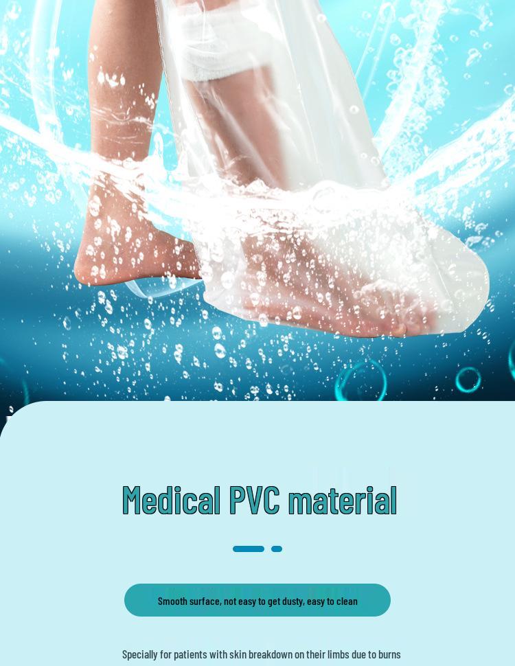 Waterproof Adult Knee & Foot Plaster Cover for Post-Op Bathing Protection