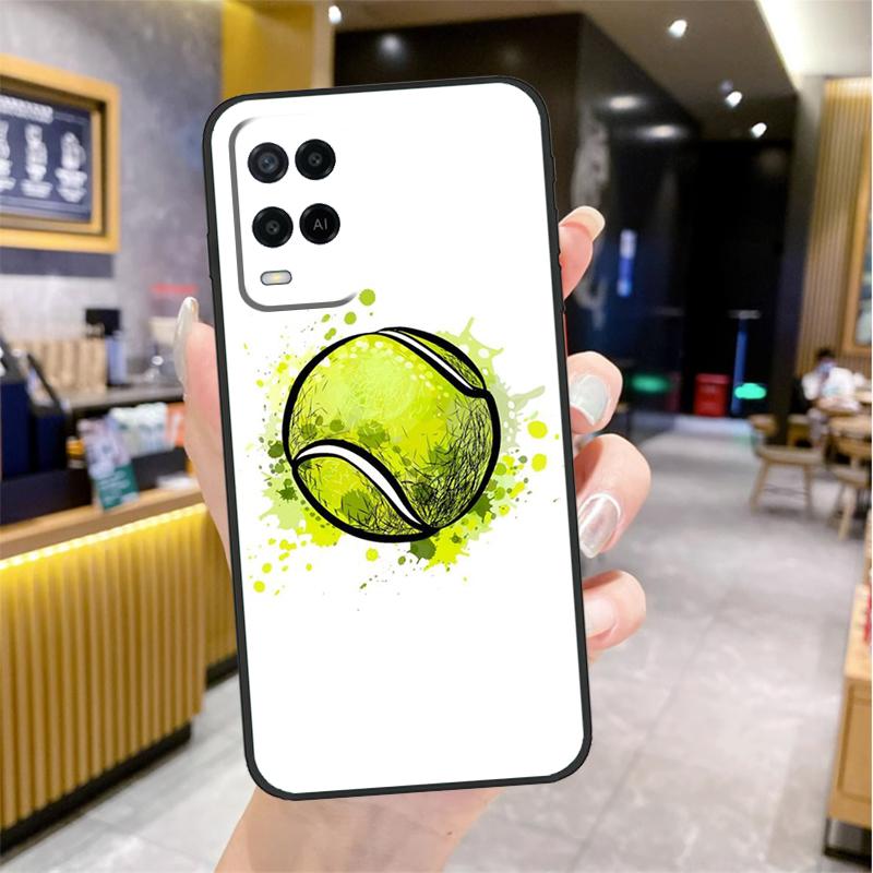 Tennis Sport Case For Oppo A96 A76 A16 A17 A18 A60 A80 A40 A38 A58 A78 A98 A94 A74 A54 A15 A57 A77 A5 Pro