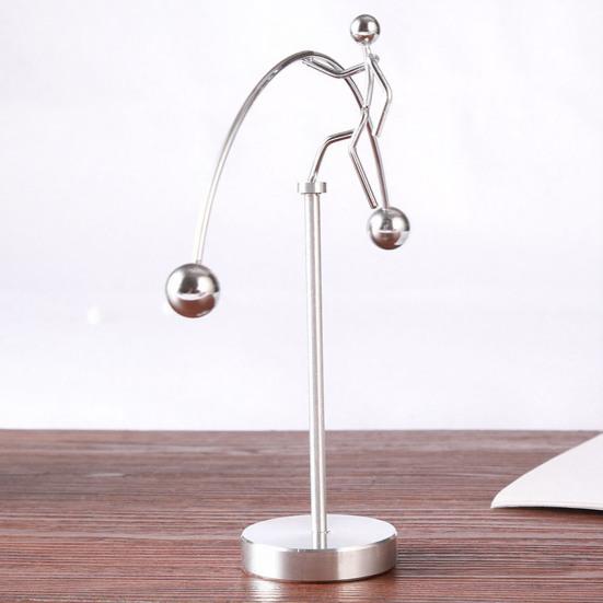 Fyzika Balancující Železní Muži Hračka Kovový Mini Vzpěrač Muž Tumbler Kinetické Umění Dekompresivní Rovnováha Stolní Hračka Dekorace Domov Kancelář Obývací Pokoj