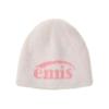 NEW LOGO SHAGGY BEANIE-WHITE