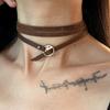 Niche Retro Western Versatile Multi-Layer Punk Choker Neckband Wasteland Style Alphabet Leather Hottie Waist Chain