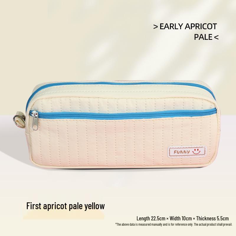 Korean Style Multi-Layer Large Capacity Pencil Case - High Appearance Composite Fabric for Students and Office Supplies