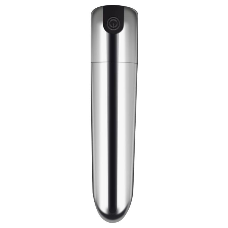 Deba Silver Mini Rechargeable Bullet Vibrator - Adult Flirtation & Massage Stick