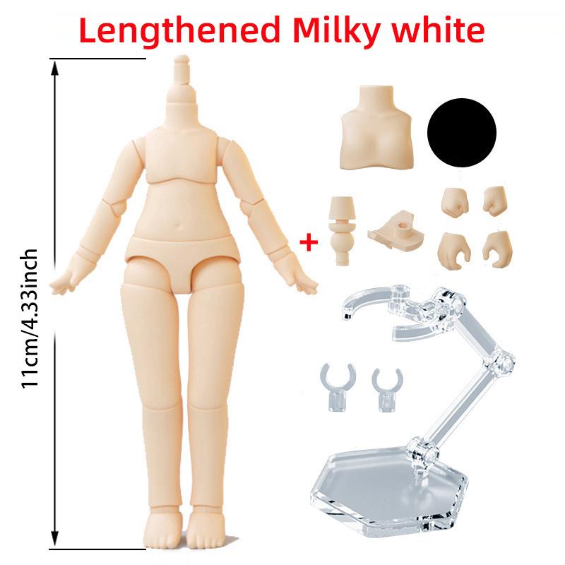 9.6cm 11CM Moveable Joints Doll toys YMY body suitable for GSC head ob11 1/12BJD doll body spherical joint doll toy hand set