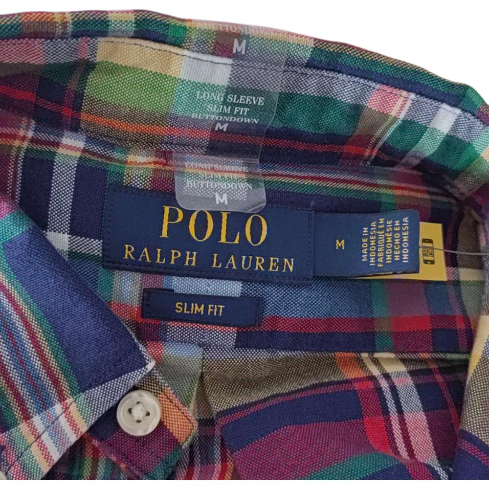 Polo Ralph Lauren Plaid Slim Fit Long Sleeve Shirt Men Shirts 710954522-001