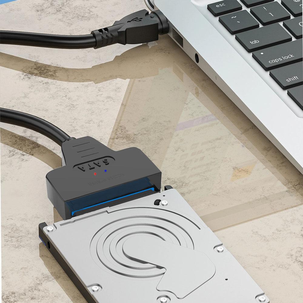 SATA To USB 3.0 Adapter Type C To SATA Cable 5Gbps High Speed Data Transmission SATA Adapter For 2.5 Inch HDD SSD Hard Drive