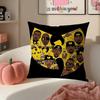 Hip Hop American Music Brand WWu Clan Tangs Cushion Cover Pillowcase Short Plush Invisible zipper Room Sofa Cushion Cover