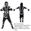 Halloween Child Ninja Kids Cosplay Costume for Boys Girls Samurai Costumes KungFu Dragon Ninjago Jumpsuit With Trident Outfits