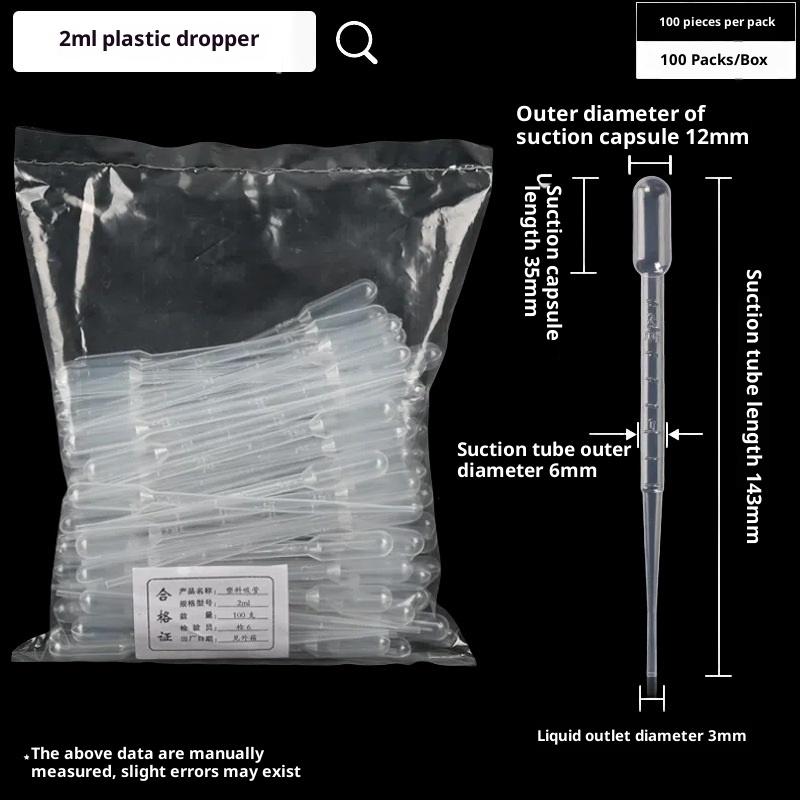 100Pcs/Lot Laboratory Pipette 1Ml 2Ml 3Ml 5Ml Plastic Disposable Graduated Container Liquid Dropper Equipment Straw Makeup Tools