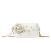 DIOR [Customized Cosmetic Bag] Shiroi Koibito Fresh Street Allure Velvet Dustproof Carrying Hook High-end Beauty Girls Storage Bag Platinum