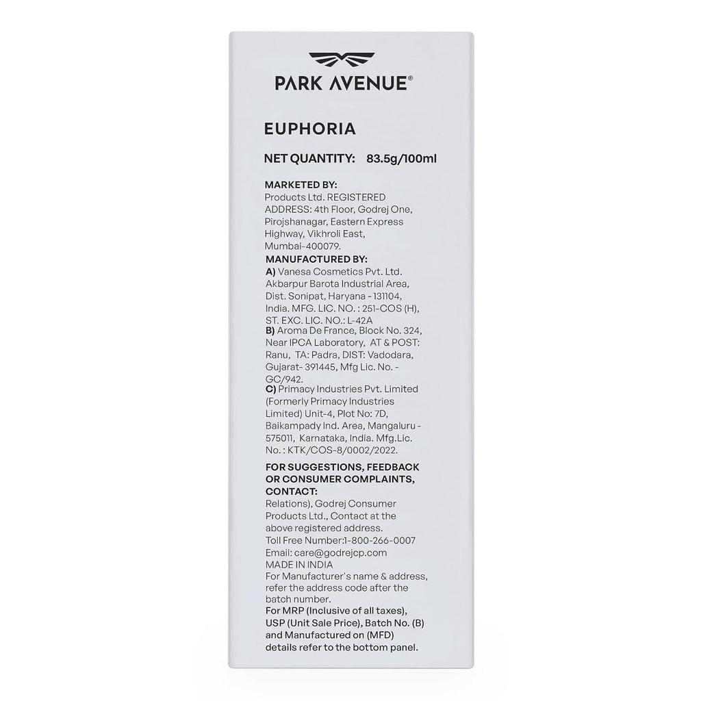 Park Avenue Euphoria, Eau De Parfum Men, 100ml