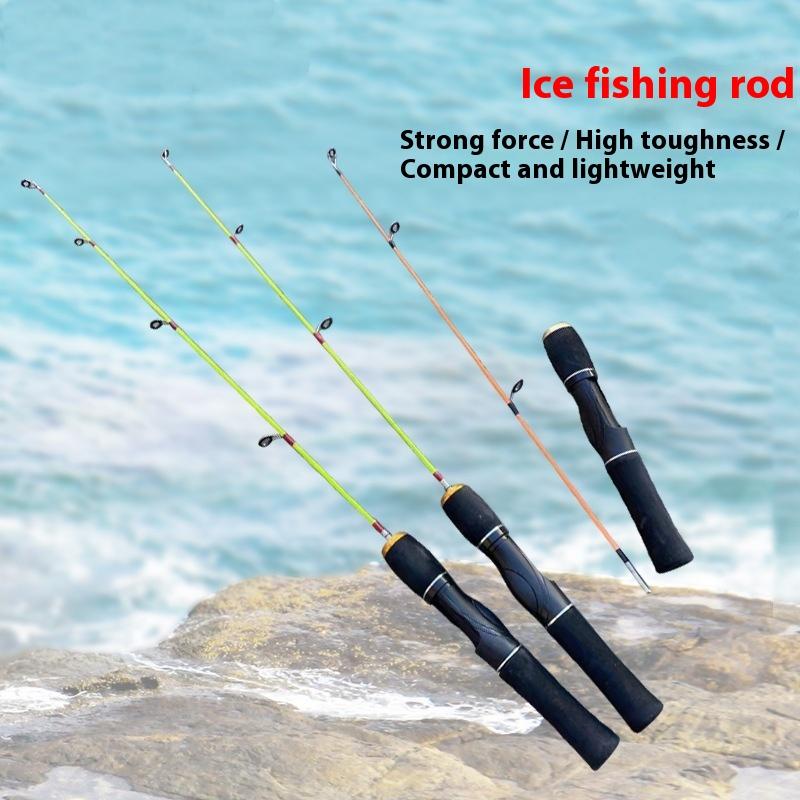 Ultralight Winter Ice Fishing Rod Portable Winter Ice Fishing Rod Spinning Casting Ice Winter Fishing Pole Tackle