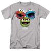 Sesame Street - Halftone Heads - Unisex Short Sleeve Children's T-shirt - Gray