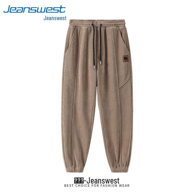 Jeanswest Men's Chenille Loose Fit Jogger Pants