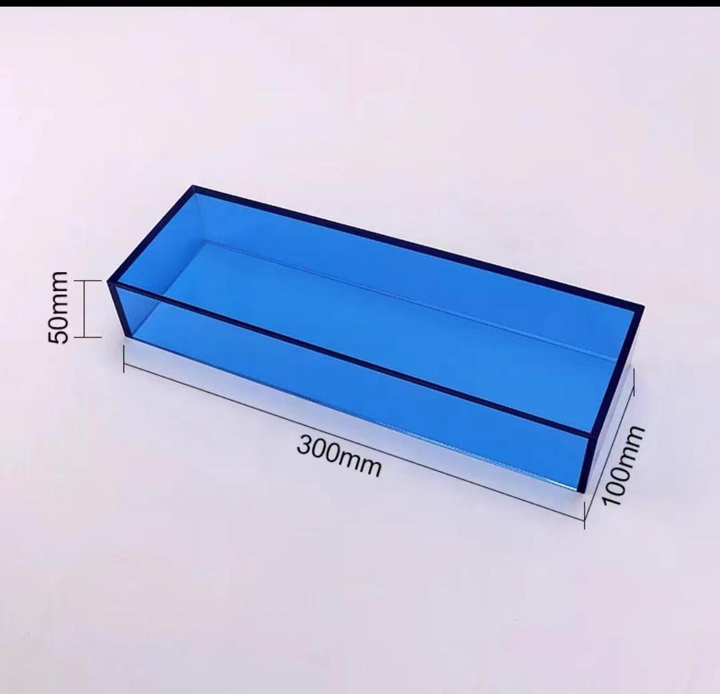 Blue Acrylic Dessert Table Display Stand for Tea Break & Birthday Ornaments