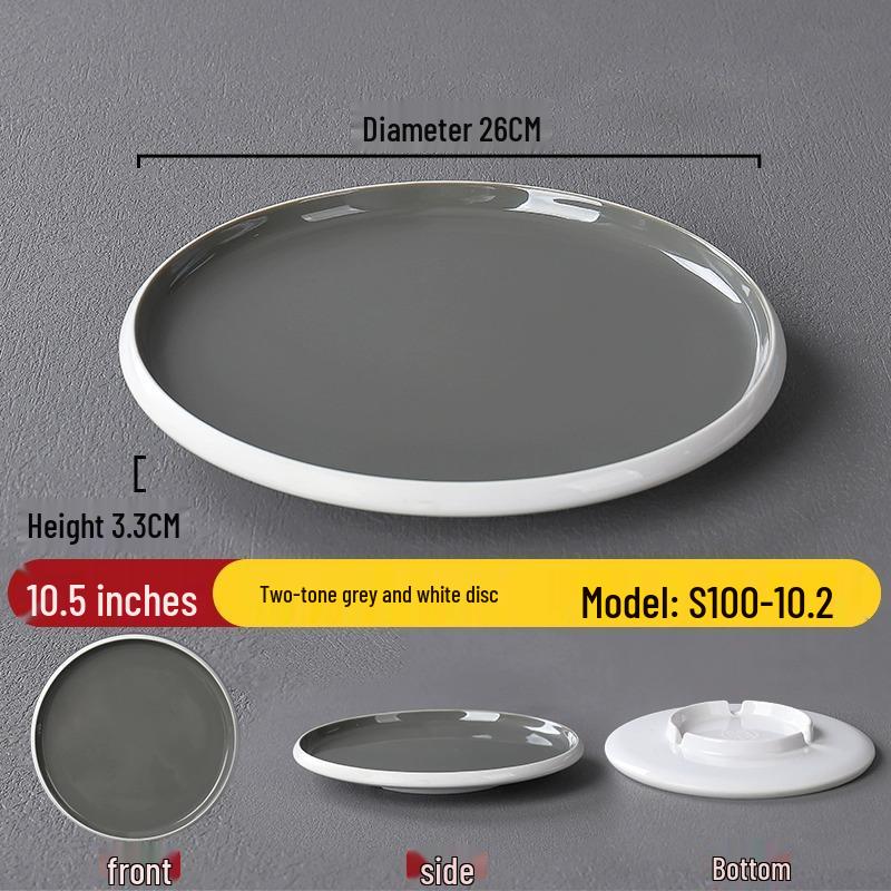 Melamine Nordic Style Cold Dish & Stir-fry Plate for Restaurants and Hotels