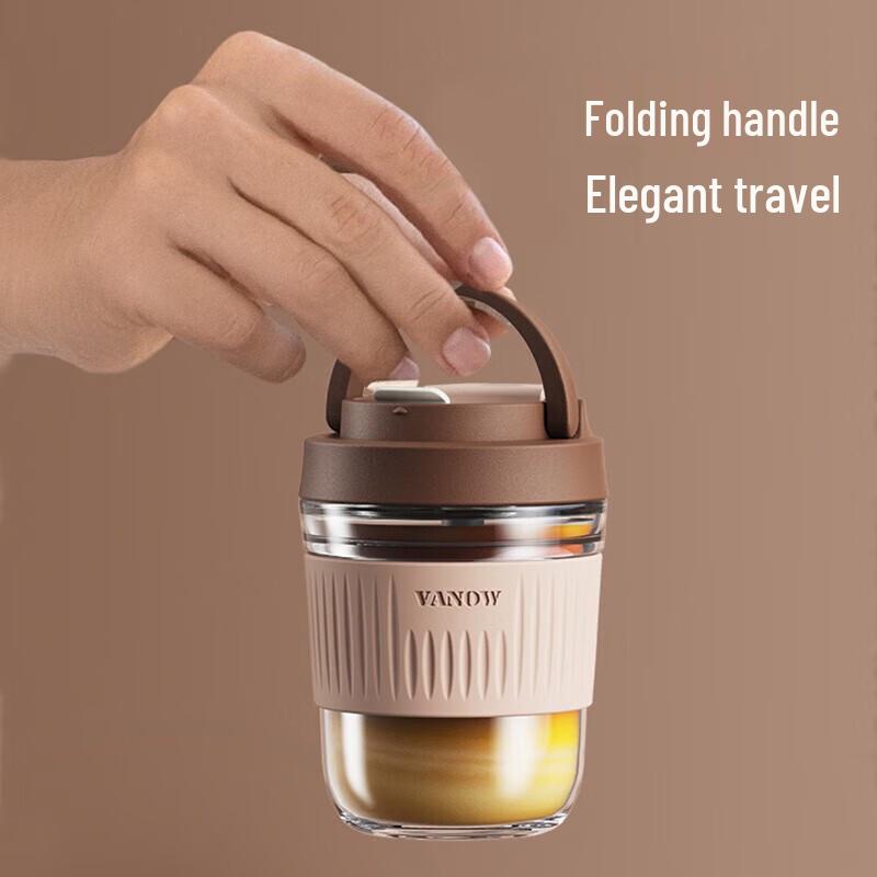 Vanow 350ml Versatile Handheld Glass Cup