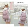 Student Backpack Nylon Waterproof Lightweight Multi-Compartment Backpack for Teen Girls