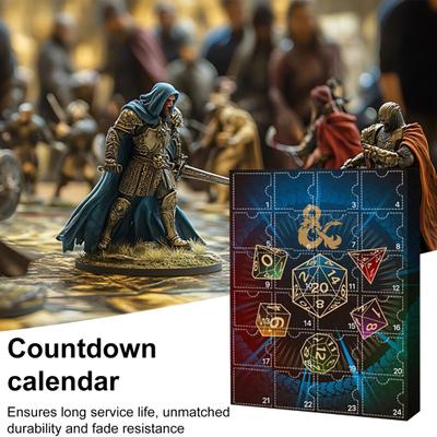 DND Advent Calendar 2024 Random Polyhedral Dice Countdown Calendar 24 Days Christmas Miniatures