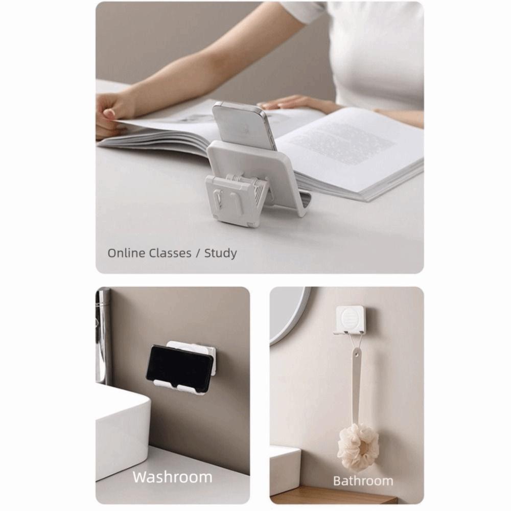 Extendable Wall Mount Holder Strong Adhesive Mobile Phone Support Sturdy Hanging Phone Stand Home