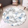 Retro Persia Round Rugs for Bedroom Study Chair Mat Living Room Decoration Large Area Rugs Non-slip Entrance Doormat Washable