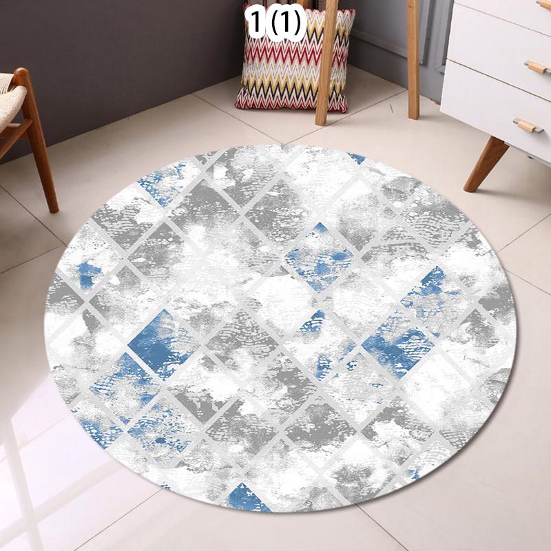 Retro Persia Round Rugs for Bedroom Study Chair Mat Living Room Decoration Large Area Rugs Non-slip Entrance Doormat Washable