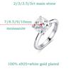 Smyoue 1CT 2CT 3CT 3.5CT 5CT Cushion Cut Moissanite Rings for Women Pass Diamond Test 925 Silver Wedding Band