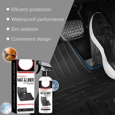 Car Rubber Pad Protective Agent Car Interior Ceiling Mat Degreasing Multi-purpose Foam Cleaner 120ml