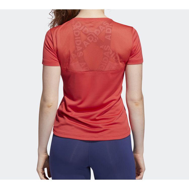 Adidas Own The Run Tee Women Tops Red FL7813