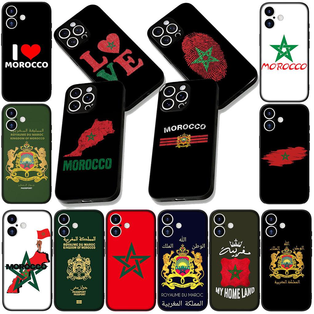 Soft Cover for Apple iPhone 13 12 Mini XS 11 Pro Max 7 8 Plus + XR SE 2022 2020 SE3 Coque Phone Case Morocco Flag