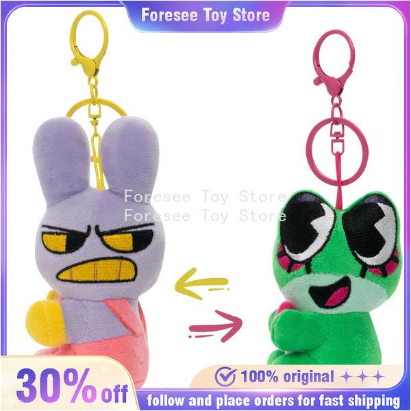 15cm Der Erstaunliche Digitale Zirkus Anime Umgebung Niedliche Plüschtiere Jax Caine Rbbit Puppen Schlüsselanhänger Ornament Bestes Geburtstagsgeschenk für Kinder