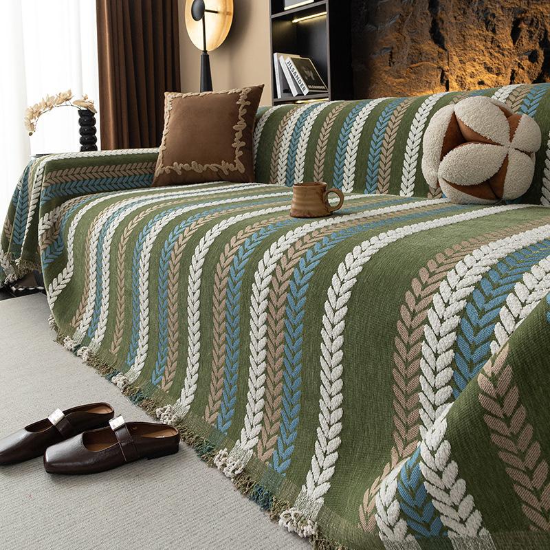 

Чехол для дивана из шенилла, Универсальный для четырех сезонов, Нескользящий, Защитный чехол для мебели с Т-образными подушками, Подходит для спальни, офиса, гостиной 180 * 130Cm single pack