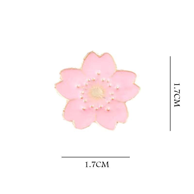 Seven-Color Forest Cherry Blossom Brooch - Cute, Girly Flower Pendant for Women