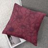 Berry Anemone Square Jacquard Pillow Cover for Sofa Office Waist Cushion Cover Home Decorative Pillowcase