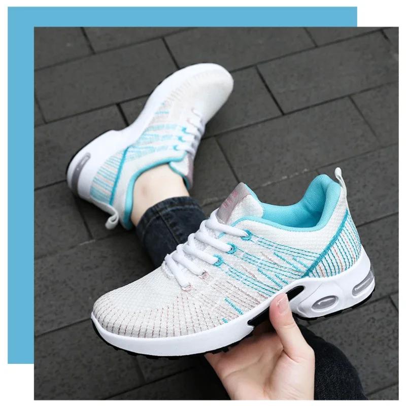 Fashion Women 2024 Trendy Minimalist Lines Breathable Casualplatform Sneakers Single Shoes Shock Absorber Airbags Running Shoes Sneakers