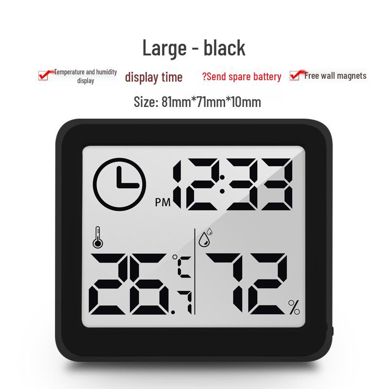 Pandun 1cm Thin Digital Indoor Thermometer & Hygrometer for Smart Homes