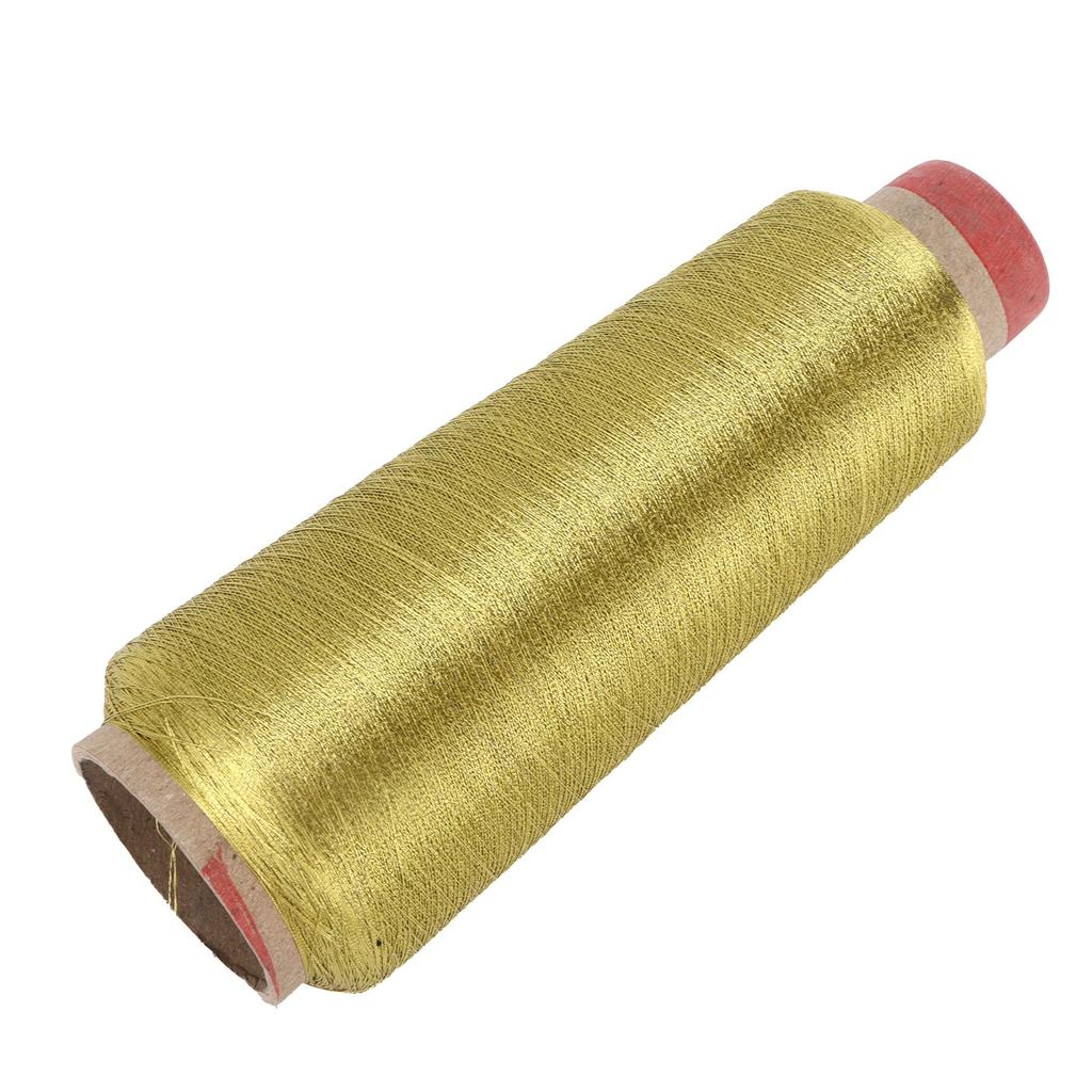Sewing Thread HardWearing Household Polyester Yarns for DIY Embroidery Machine Project(Gold )