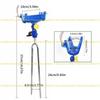 A1A2 Lock Fishings Rod Holder Fishings Poles Stand for Ground, Beach