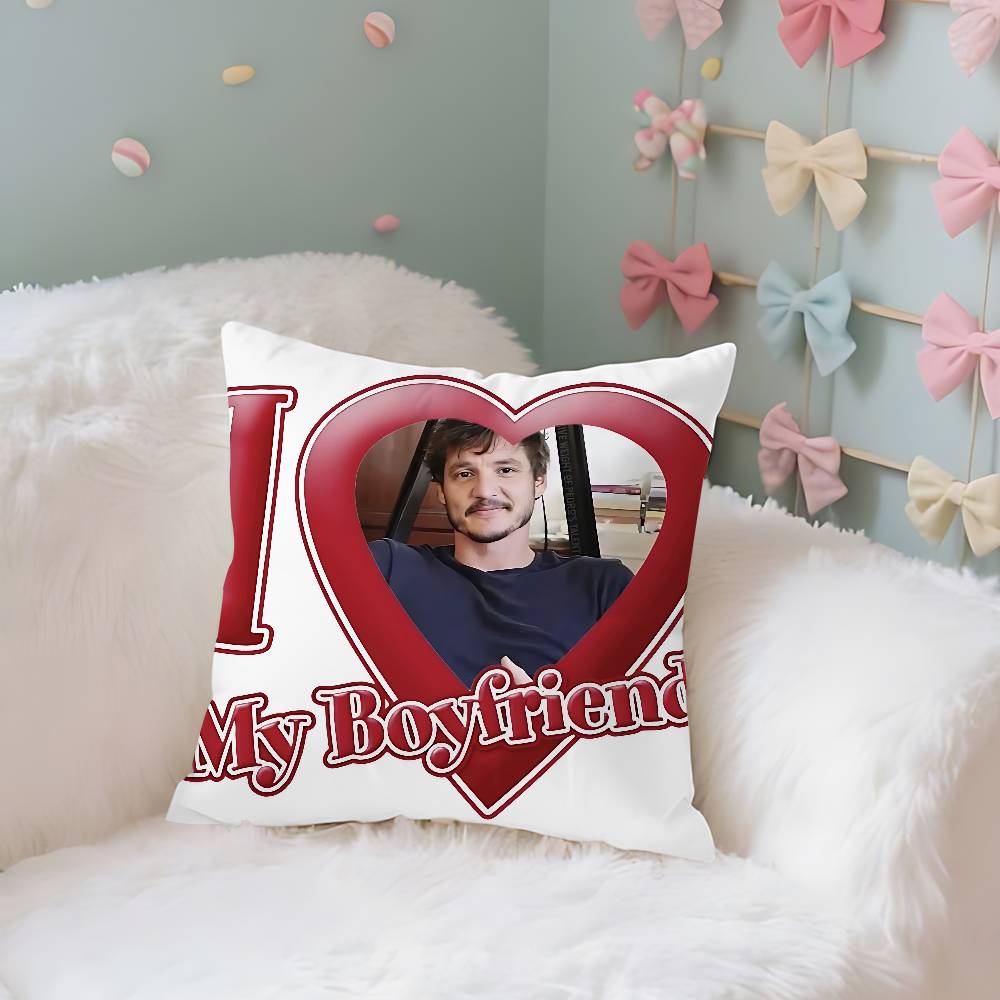 Funny PPedroPascalMMoodMeme Case Plush Fabric Soft Pillowcase Double Sided Print Cushion Cover Household Gifts