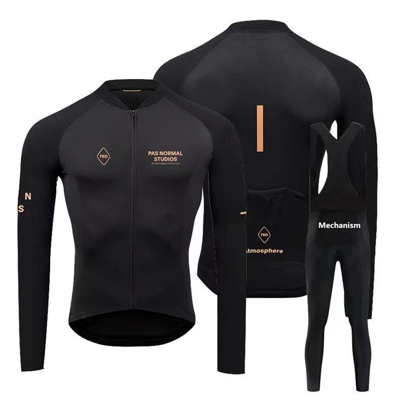 2026 Autunno Set Tuta da Ciclismo Traspirante, Gilet a Manica Lunga Abbigliamento Sportivo per Ciclismo Bici da Strada Mountain Bike Attrezzatura da Ciclismo Traspirante ad Asciugatura Rapida