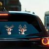 1pc PVC Reindeer Car/motorcycle Sticker, Personalized Scratch Cover, Holiday Gift.
