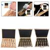 Woodworking Carving Chisel Set CRV 60 Steel Blade Wooden Handle with Box for Carved Tool Kitchen and DIY Engraving Tasks