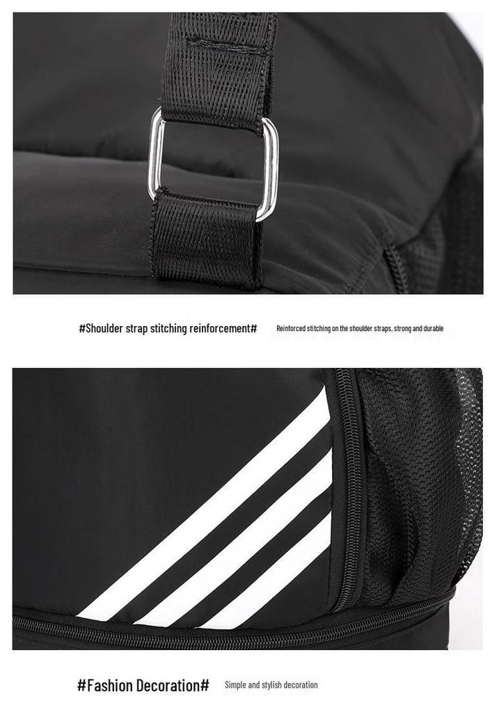 Large Capacity Drawstring Sports Backpack with Dry-Wet Separation for Basketball, Running, Mountaineering, and Swimming