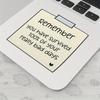 Remember You Have Survived 100% of Your Bad Days, Mental Health Sticky Note Stickers, Good Thoughts Sticker, Daily Positive Affirmations