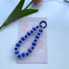 Rainbow Frosted Jelly Bead Phone Lanyard Lightweight Double Clasp Anti-Lost Wrist Strap for Daily Commute Shopping