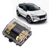 1 in 2 Out Power Ground Distributor Splitter Copper Universal for Car Audio 02 Gauge Cord 100A